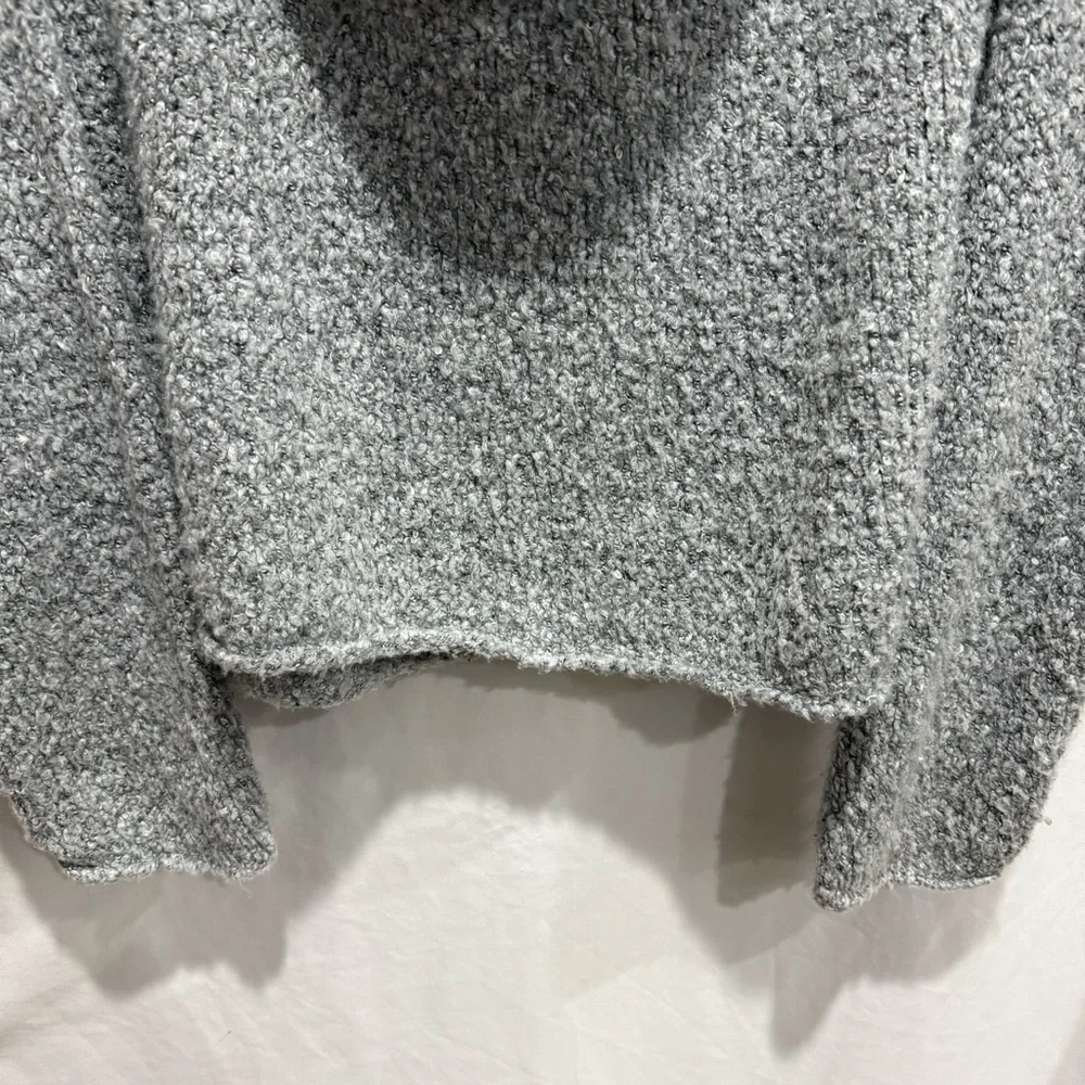 Free People Cozy Cowl Neck Sweater Medium Textured Knit Boho Chic‎ Oversized